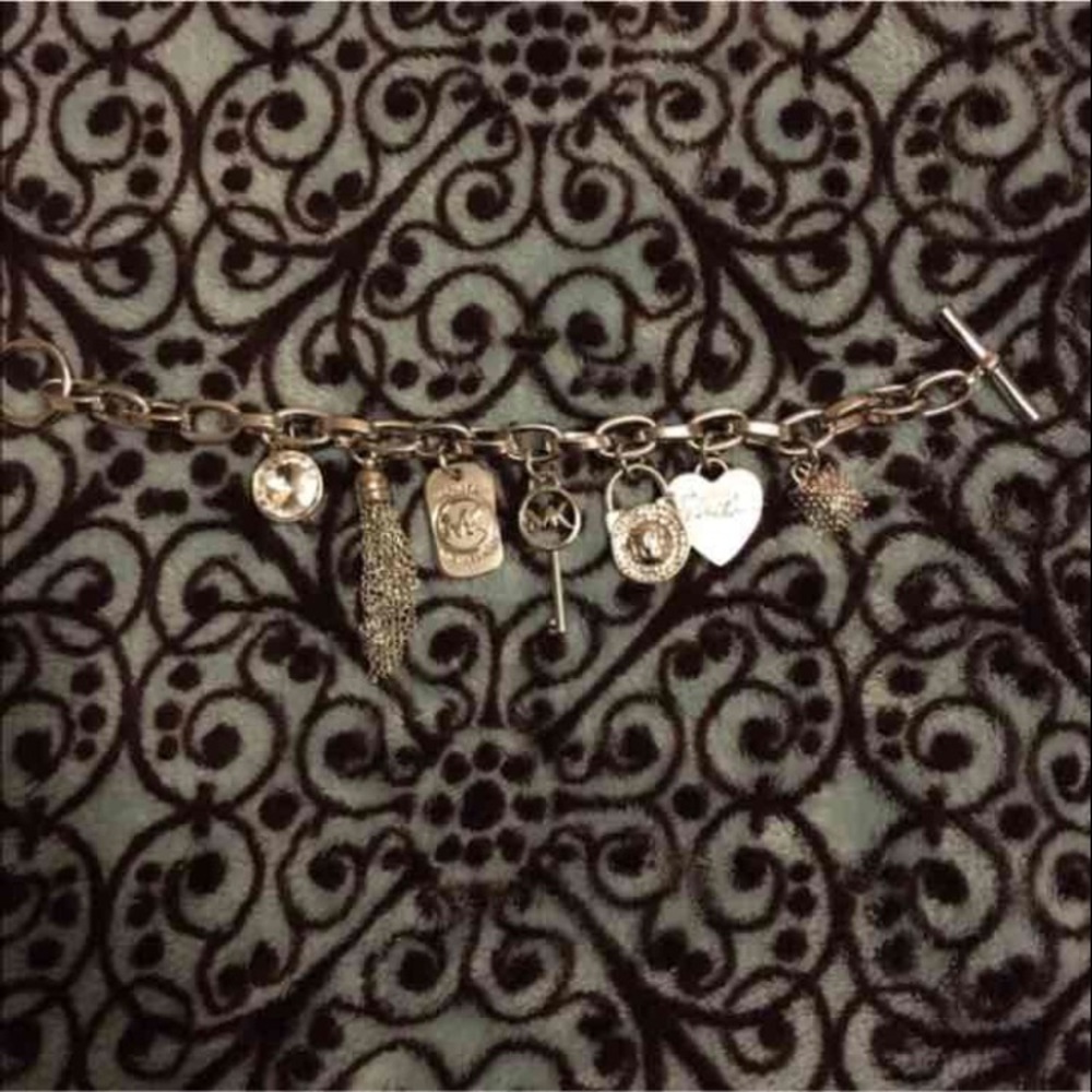 Michael Kors silver charm bracelet